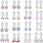 16 Pairs Hypoallergenic Earrings for Little Girls Teens Kids