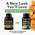Turmeric Boswellia Extract Supplement 2000 mg – Extra Strength Boswellia Serrata with Turmeric Curcumin - 95% Curcuminoids with Boswellia Extract Capsules - Standardized High Potency - Made in USA