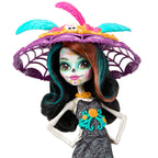 Monster High Doll, Skelita Calaveras Día De Muertos 2024 Howliday Collectible with La Catrina Hat, Papel Picado Dress, and Displayable Packaging