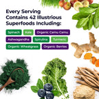 Paradise Herbs ORAC Energy Greens, Apple Superfood Powder, Over 40,000 ORAC Antioxidants, Organic Greens, Berries, Mushrooms & Probiotics, Non-GMO, Gluten-Free, 25 Servings