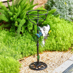Cast Iron Gazing Globe Stand, 24.5" Gazing Ball Stand for Indoor Outdoor