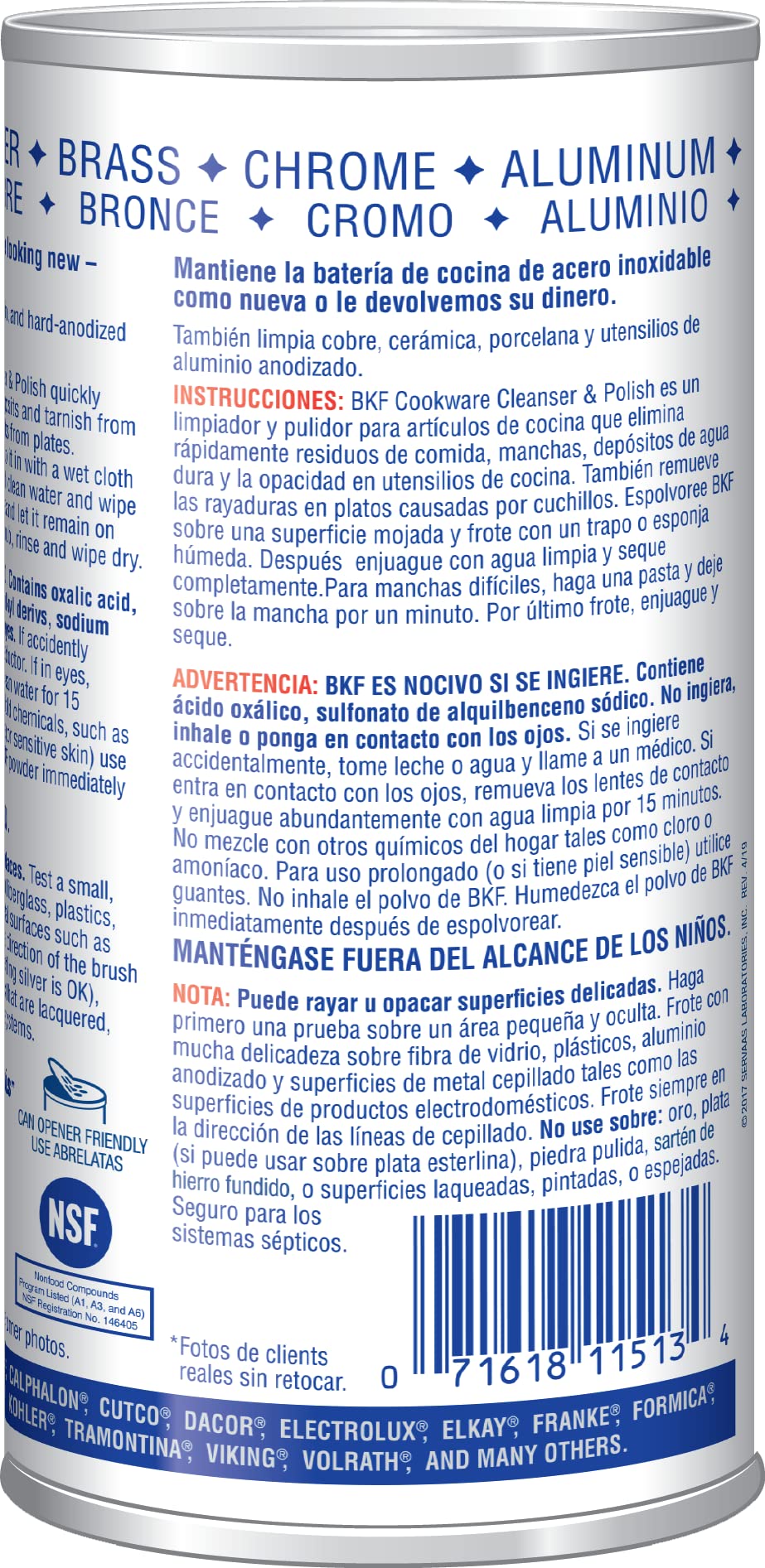 Bar Keepers Friend Superior Cookware Cleanser & Polish | 12-Ounces | 1-Unit