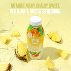 RYSE Clear Protein Drink - Jell-O Island Pineapple - 100 Calories, 22g Whey Isolate Protein Shake, Sugar-Free, 0g Fat & Lactose-Free - Refreshing Ready-to-Drink Beverage - 16.9 fl oz Bottles (12-Pack)