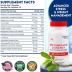 Adrenalwork Adrenal Support Supplement - Organic Ashwagandha Capsules for Stress Relief, Calm Energy & Focus - Adaptogen Blend with Rhodiola & Holy Basil - Men & Women - 60 Capsules
