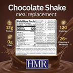HMR 120 Chocolate Shake Meal Replacement Powder | Chocolate Shake Mix to Support Healthy Weight Loss | 12g of Protein | Nutritional Drink | Low Calorie Food | 12 Servings