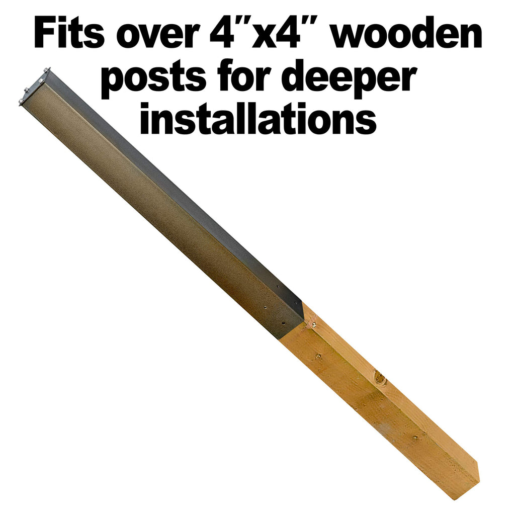 Mail Boss 7123, Bronze In-Ground Mounting Post, 44 x 4 x 4 inches, for Use with Mailbox,Medium