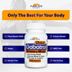 Gabatrol Daily – Plant Based GABA Supplement. Vegetarian and Vegan Friendly (120 Veggie Caps)