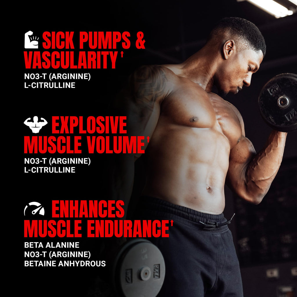 ProSupps Mr. Hyde Max Pump Pre Workout Powder - Stim-Free Preworkout Supports Blood Flow, Muscle Volume & Endurance - Caffeine-Free Nitric Oxide Gym & Fitness Supplements (Blue Razz, 20 Servings)