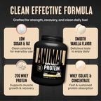 Animal 100% Whey Protein Powder – Whey Blend for Pre Workout or Post Workout, Recovery, or an Anytime Low Sugar Protein Boost Meal Replacement with BCAA Branched Chain Amino Acids – Vanilla, 4 lb