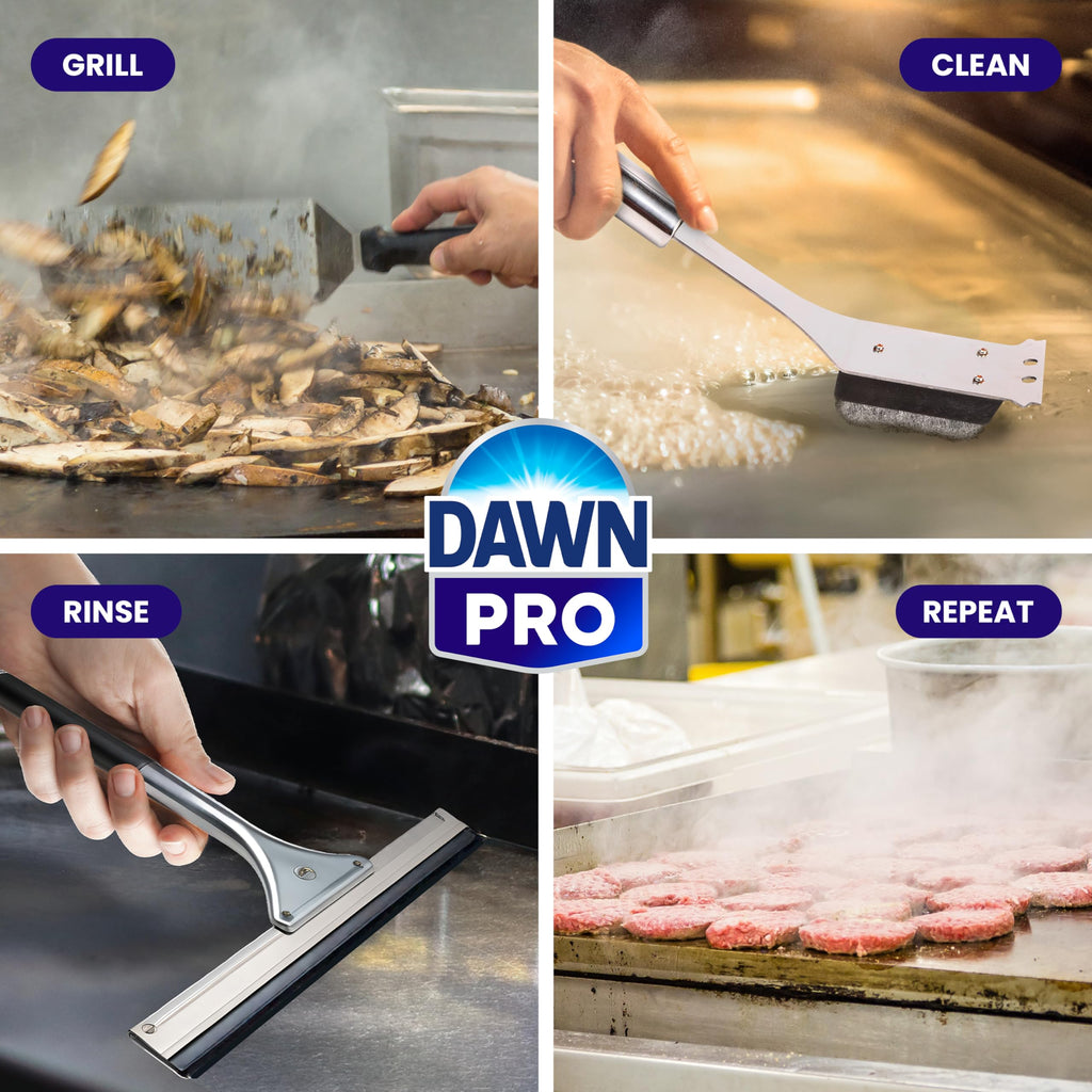 Dawn PRO Hi-Temp Grill & Griddle Cleaner for Commercial Use (32 oz, 6 pack)