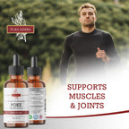 Pura Herba Organic Poke Root Tincture | Poke Root Extract Liquid | Herbal Supplement for Immune Support & Lymphatic Health | Vegan | Alcohol-Free | Non-GMO | Made in USA | 2 Fl Oz
