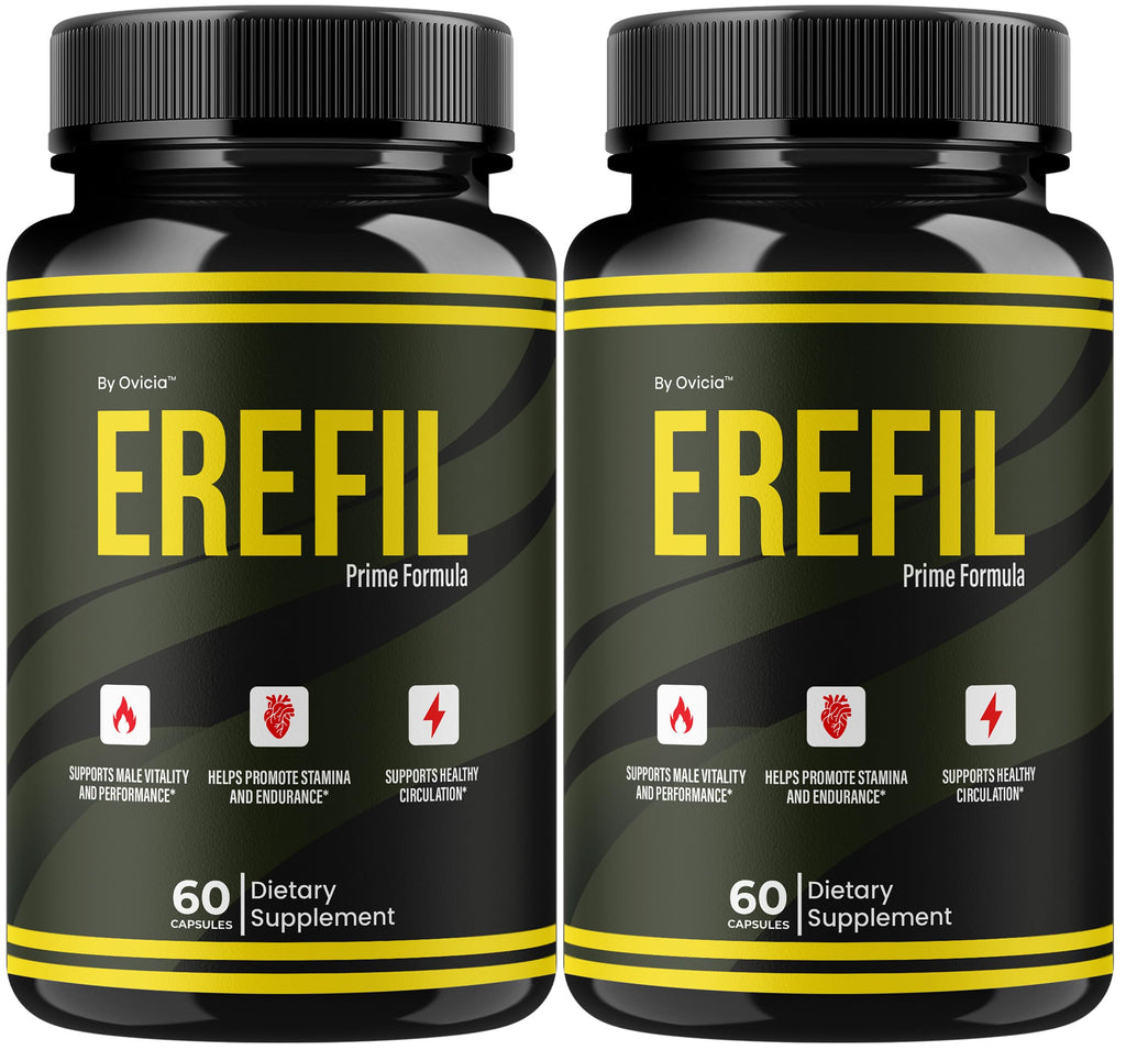 (2 Pack) Erefil Capsules - Official Erefil Pills Advanced Premium Formula Support Maximum Strength, All Natural Ingredients Vitamins for Overall Health & Wellness Reviews, 120 Capsules for 2 Months