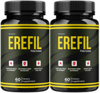 (2 Pack) Erefil Capsules - Official Erefil Pills Advanced Premium Formula Support Maximum Strength, All Natural Ingredients Vitamins for Overall Health & Wellness Reviews, 120 Capsules for 2 Months