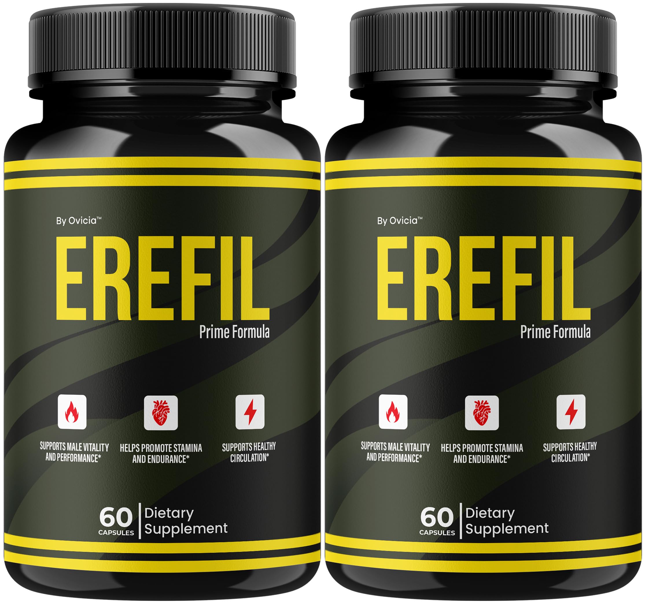 (2 Pack) Erefil Capsules - Official Erefil Pills Advanced Premium Formula Support Maximum Strength, All Natural Ingredients Vitamins for Overall Health & Wellness Reviews, 120 Capsules for 2 Months