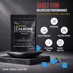 Creatine Monohydrate Gummies for Men & Women - Sugar Free & Vegan Advanced Formula W/L-Taurine + Vitamin B12 - for Muscle Strength, Muscles Builder, Recovery, Energy Boost, Pre-Workout Supplement