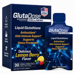 Liquid Glutathione Supplement, Lemon Berry Flavored Acerola Energy Booster w/Zinc, Daily Vitamins & Minerals, Zero Sugar Formulation, Everyday Auto-Immune Support for Adults, 0.34 fl oz, Pack of 30