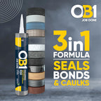 OB1 Universal Caulk Sealant & Adhesive White 10.1oz - 1 Cartridge