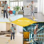 Commercial Industrial Mop with 59" Long Handle & 3 Replacement Mop Heads