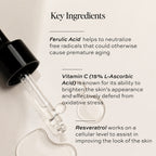 DIME Beauty Hyper Glow Treatment Vitamin C Serum Dark Spot Remover for Face Brightening Hydrating Antioxidant Vitamin C Serum for Face with Ferulic Acid Resveratrol Hyaluronic Acid Aloe 1 oz / 30 ml