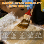 ZXQDRE Fiberglass Chopped Strand Mat Roll, 50" x 540" 1.5 oz CSM Fiberglass Cloth Roll for Boat, Automotive and Roofing | DIY Epoxy & Polyester Compatible Fiber Glass Repair Sheet