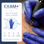 BEASTEK Nitrile Exam Gloves 4Mil Powder-Free Disposable Blue Violet 100Ct M