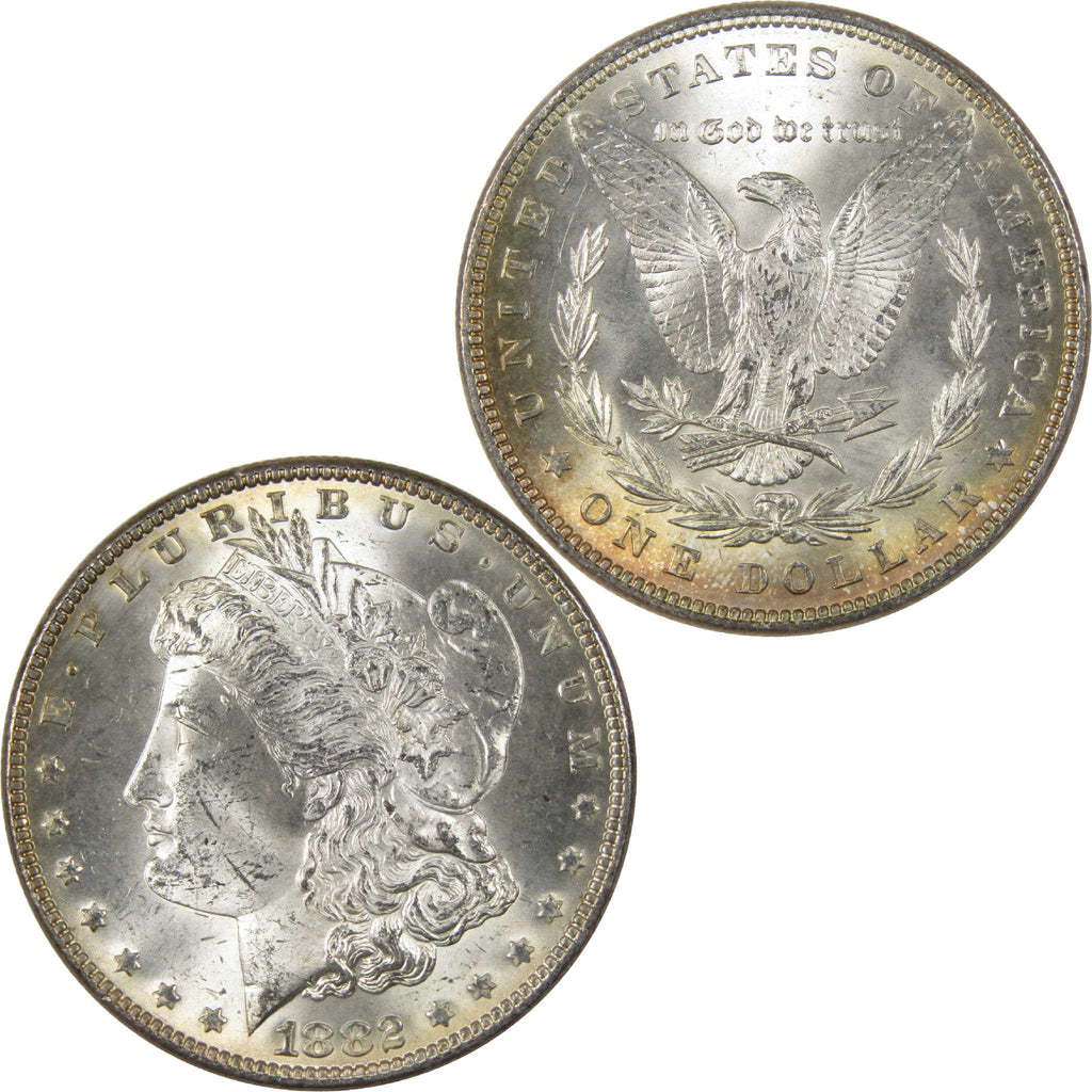 1882 Morgan Dollar Uncirculated Silver $1 Coin