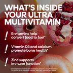 Nature's Way Alive! Ultra Potency Multivitamin for Women 50 Plus, Complete High Potency Formula with Vitamin D3, C, E, Methylated B12, Supports, Heart, Brain, and Bone Health*, 60 Tablets (Set of 3)