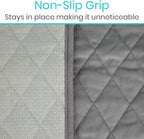 Sures Waterproof Chair Pads for Incontinence (22" x 21") - Washable, Waterproof Seat Protector - Chair Protector Seat Cover - Absorbent Pad for Bed, Seat, Car, Wheelchair & Recliner (Gray, 4 Pack)