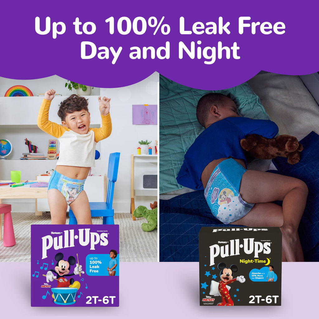 Pull-Ups Boys' Night-Time Potty Training Pants, Size 3T-4T, 60 Count