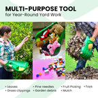 GARDEASE Leaf Scoops, Ergonomic Large Hand Held Rakes for Yard (1 Pair)