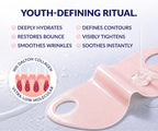 Stylia V Line Lifting Collagen Face Mask - Lift, Firm & Contour Jawline - Double Chin Strap with Hyaluronic Acid & Aloe - Neck Tightening and Lifting Mask - Jawline Shaper Face Lift Tape (10PC)