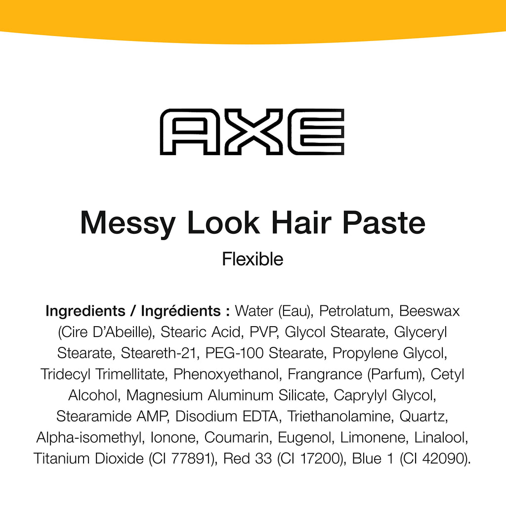 AXE Styling Flexible Hair Paste Urban Messy Look 2 Count 2.64 oz