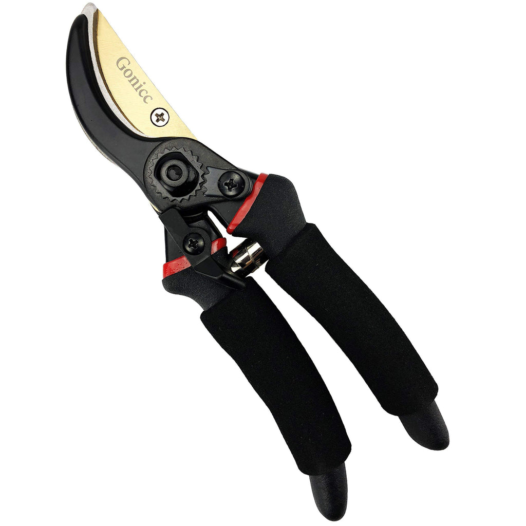 gonicc 8" Professional Premium Bypass Titanium Pruning Shears(GPPS-1003)