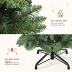 YITAHOME 6FT Prelit Green Fraser Fir Pencil Christmas Tree with Remote