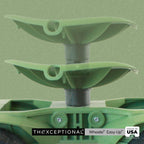 TheXceptional Wheelie Easy-Up EX530 Rolling Garden Stool & Cart with Wheels