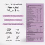 Perelel 2nd Trimester Prenatal Pack, Multivitamin with Magnesium, Omega 3, Iron & Calcium, Nutritional Support for Second Trimester Wellness, Soy & Gluten Free, Non GMO, 30 Daily Pill Packs