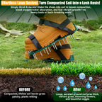 Lawn Aerator Shoes with 3/4" Metal Spikes, Soil Aeration Tool for Yard