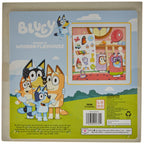 Horizon Group USA Bluey Magnetic Wooden Playhouse, 18 Piece Activity Set, Includes 2 Wooden Dolls House, Great Toys for Kids, Fun Birthday Party Activity, House Playset