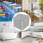 ToLanbbt Modular Interlocking Cushion 18P 11.8" x 11.8" Interlocking Rubber Floor Drain Holes Non-Slip Splicing Drainage Mats for Deck, Shower, Kitchen, Drain Pool, Sauna Bath, Indoor Outdoor (Grey)