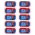 AEDIKO 10pcs Relay Module DC 12V Relay Board 1 Channel with Optocoupler Isolation Support High or Low Level