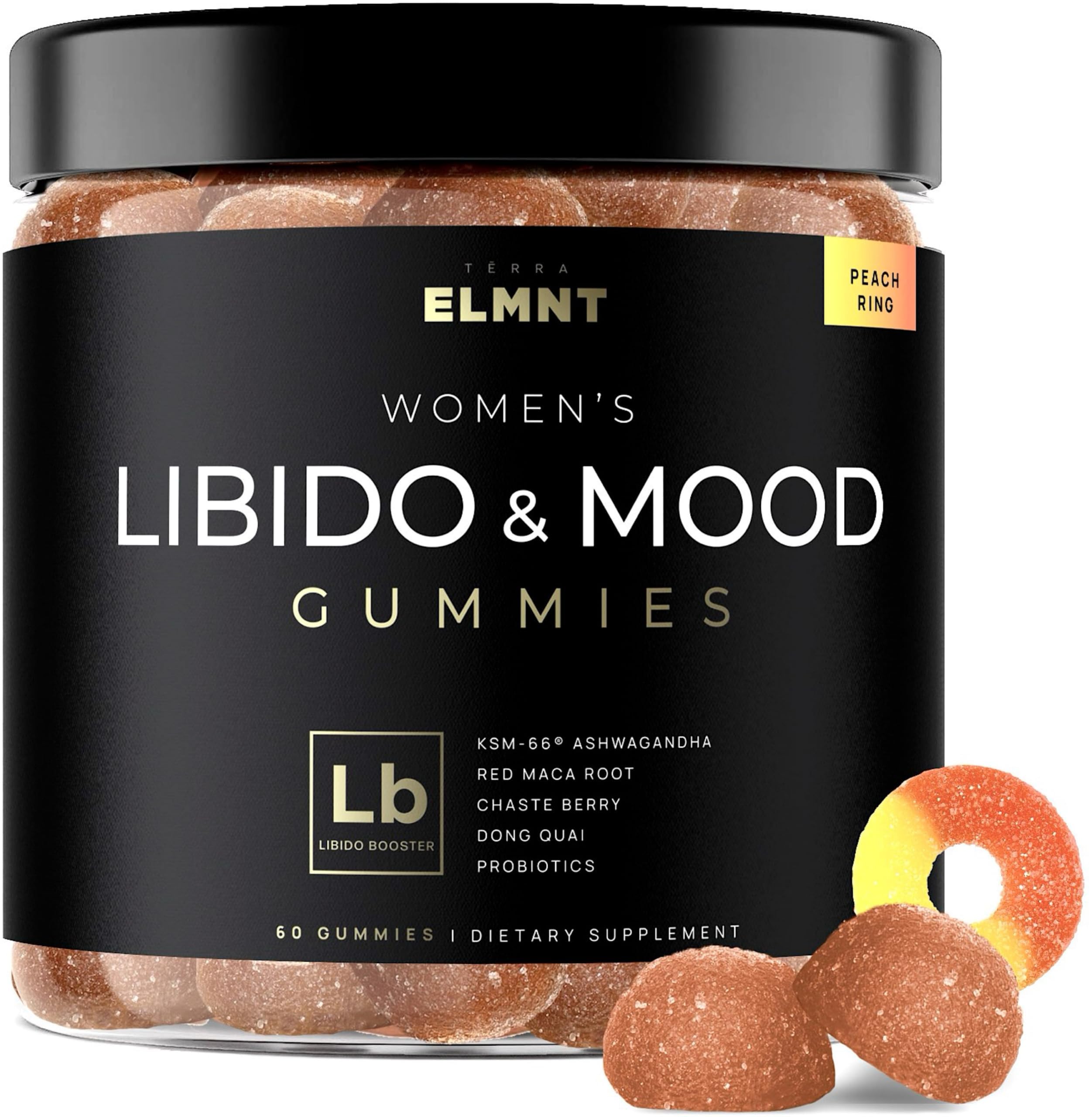 4,050mg Libido Booster for Women KSM-66 Ashwagandha Gummies w. 30x Strength Red Maca Root - Strongest Female Libido Mood Booster + Hormone Balance for Women Cortisol Reducer & Stress Relief Gummy