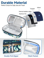 YOUSHARES Peptide Vials Cooler Travel Case - TSA Approved Diabetic Insulin Vial Cooling Bag with Protective Ice Brick, Refrigerated Diabetes Supplies Organizer, GLP-1 Medication Storage
