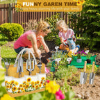 22Pcs Gardening Tools Set for Women Heavy Duty Garden Hand Tool Kit,Birthday Gifts for Mom Wife Grandma Beginner,Gardening Accessories with Sunflower Tote Bag/Shovel/RepottingMat/Plant Labels/Gloves