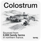 Toniiq Bovine Colostrum Powder Supplement 2000mg - 50% IgG for Gut Health, Immune Support & Skin - French Colostrum Farm-to-Jar Traceable, Microfiltered, Third-Party Tested - 90 Servings