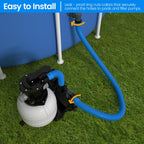 1.5" x 40" Pool Hose Replacement, Pack of 2 - Compatible with Above Ground Pools Filter Pump Hoses, Sand Filters, Saltwater Systems (1,500-2,500 GPH), Blue