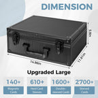 Trading Card Storage Box for 3" x 4" Top Loaders 610+, Sports Cards Case