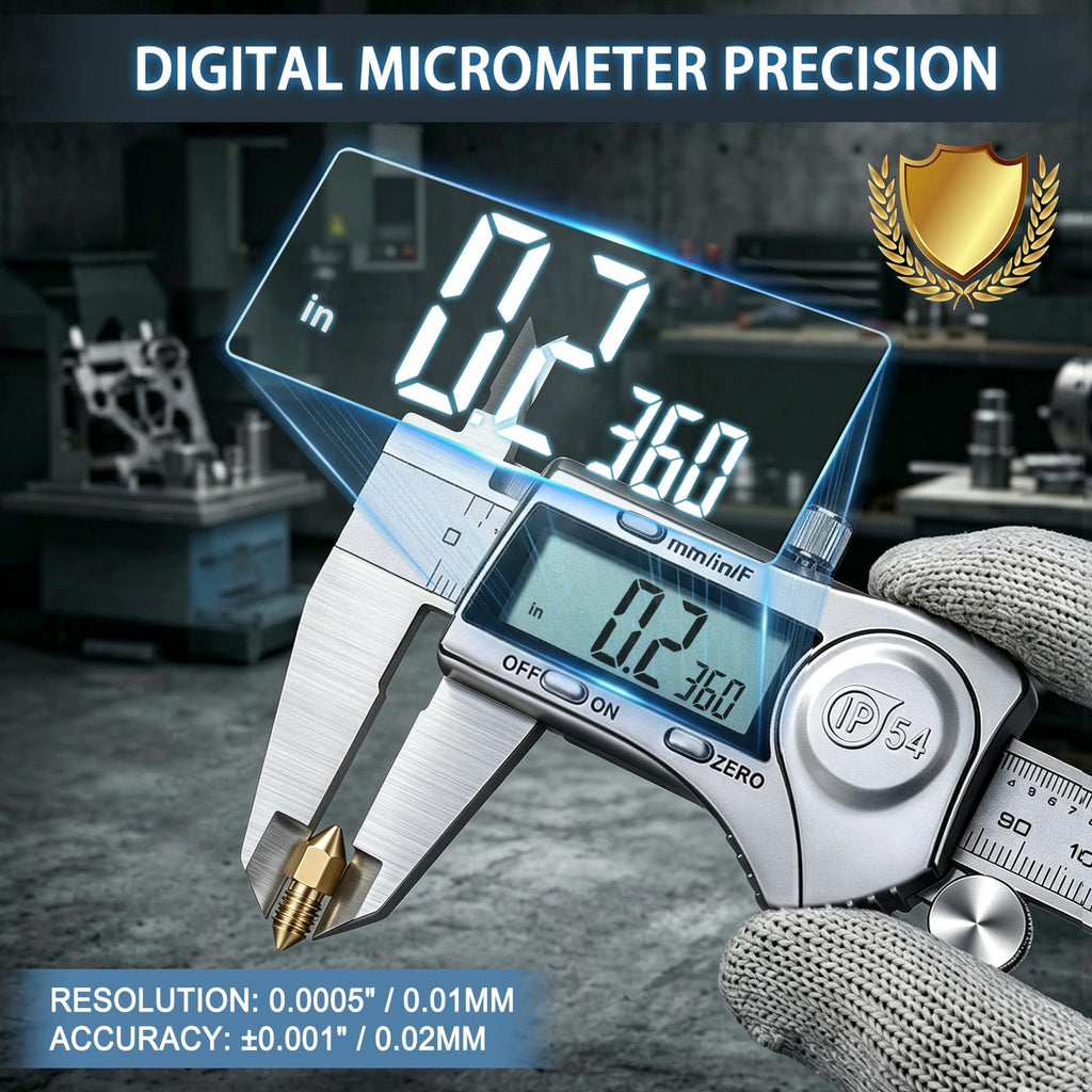 Kynup Digital Caliper, Caliper Measuring Tool, Stainless Steel Micrometer