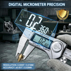 Kynup Digital Caliper, Caliper Measuring Tool, Stainless Steel Micrometer