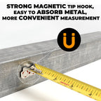 MulWark 2 Pack Metric Tape Measure, Easy Read Measuring Tape Retractable with Fractions 1/8, Both-Side Metal Blade, Magnetic Hook & Shockproof Case for Construction, Carpenter, Architect, Woodworking