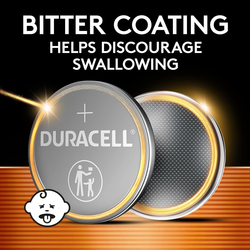 Duracell 2032 Lithium Battery, 1 Count Pack (Pack of 1) Child Safety Features, Compatible with Apple AirTag, Key Fob, Tea Light Candles and other devices, CR2032 Battery, Lithium Coin Battery